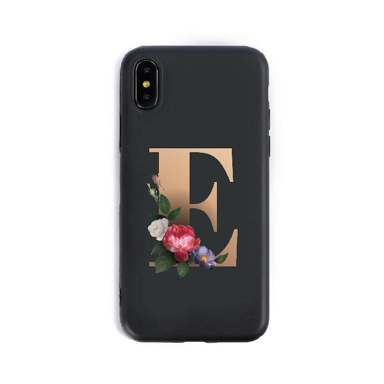 26 Silicone Phone Cases with English Alphabet Design
