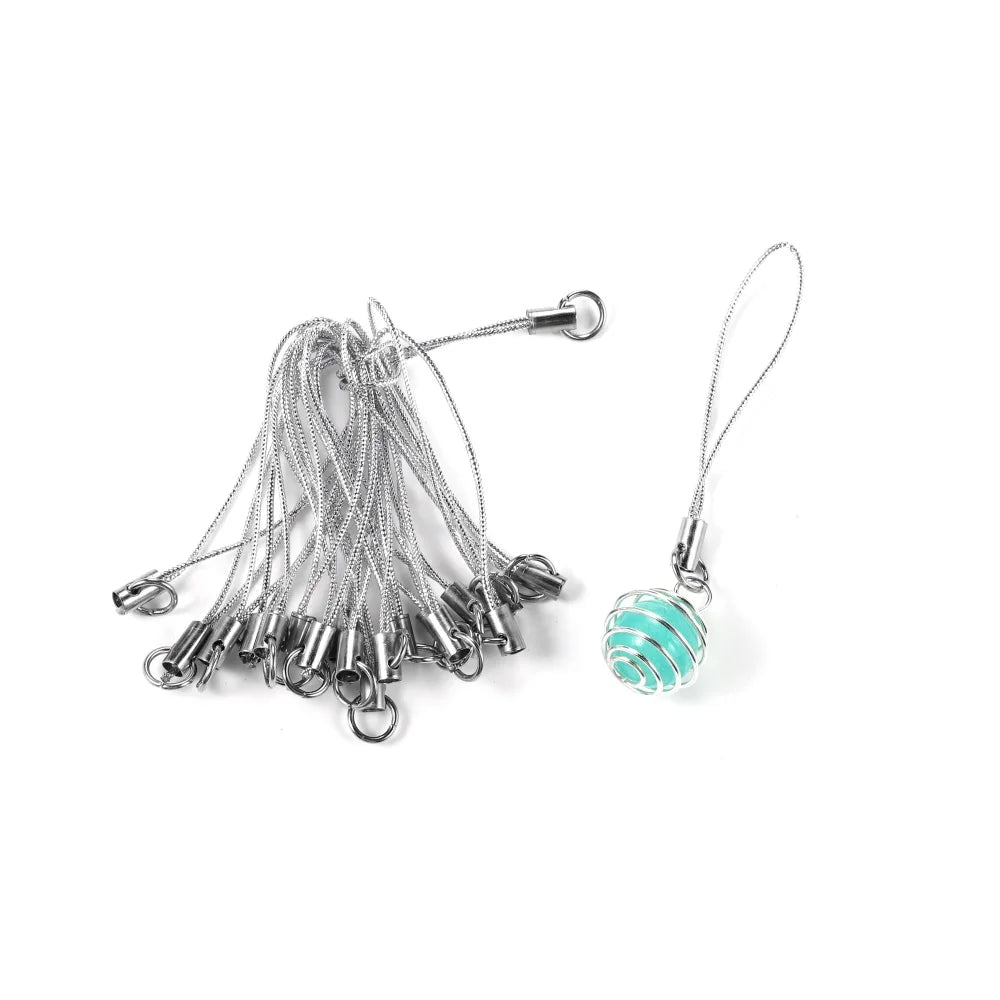 20-100Pcs Lanyard Lariat Cord Lobster Clasp Rope Christmas Bell Keychain Hooks Mobile phone Strap Charm Keyring Bag Accessories