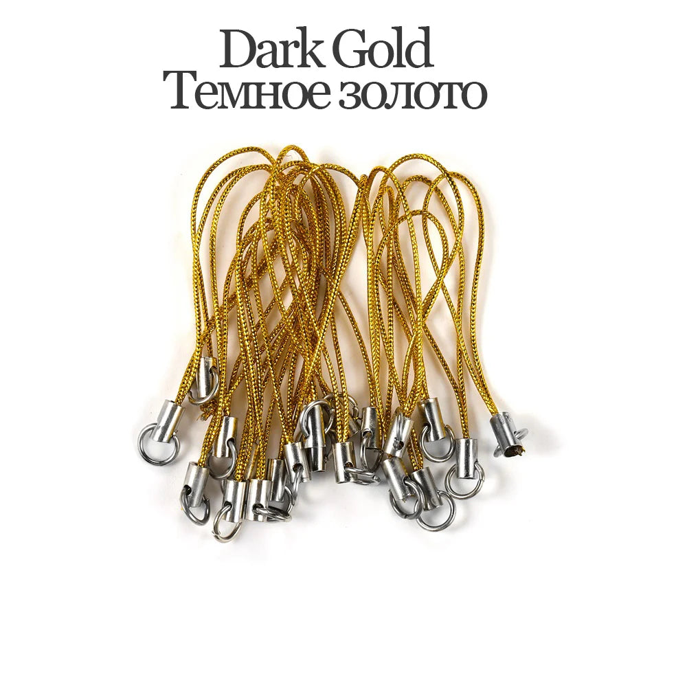 20-100Pcs Lanyard Lariat Cord Lobster Clasp Rope Christmas Bell Keychain Hooks Mobile phone Strap Charm Keyring Bag Accessories