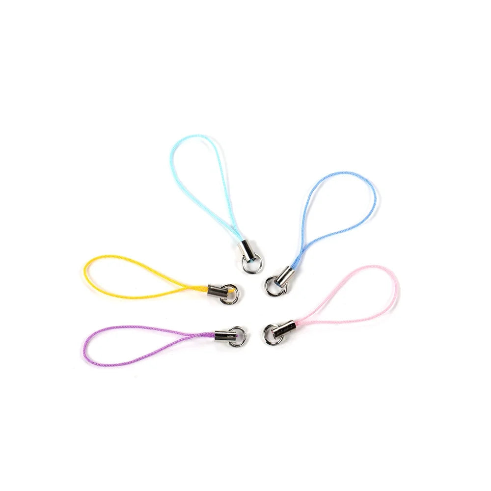 20-100Pcs Lanyard Lariat Cord Lobster Clasp Rope Christmas Bell Keychain Hooks Mobile phone Strap Charm Keyring Bag Accessories