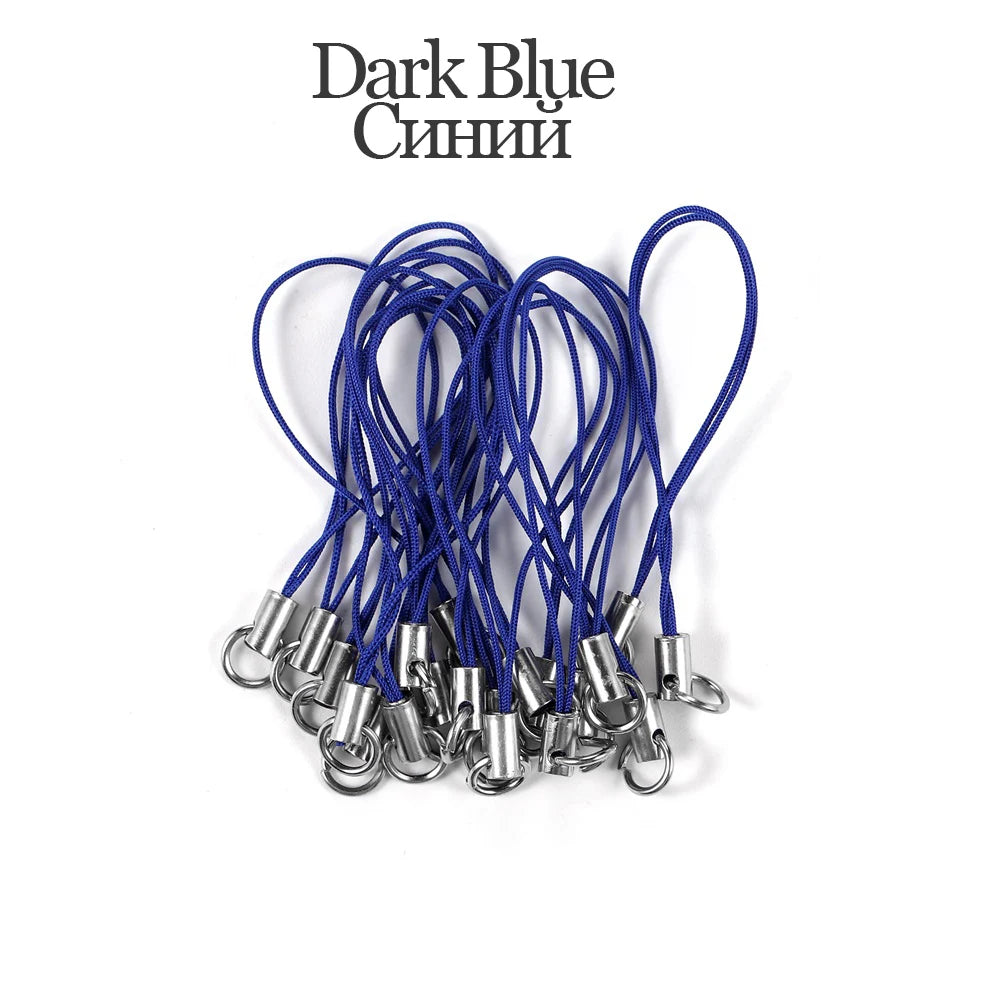 20-100Pcs Lanyard Lariat Cord Lobster Clasp Rope Christmas Bell Keychain Hooks Mobile phone Strap Charm Keyring Bag Accessories