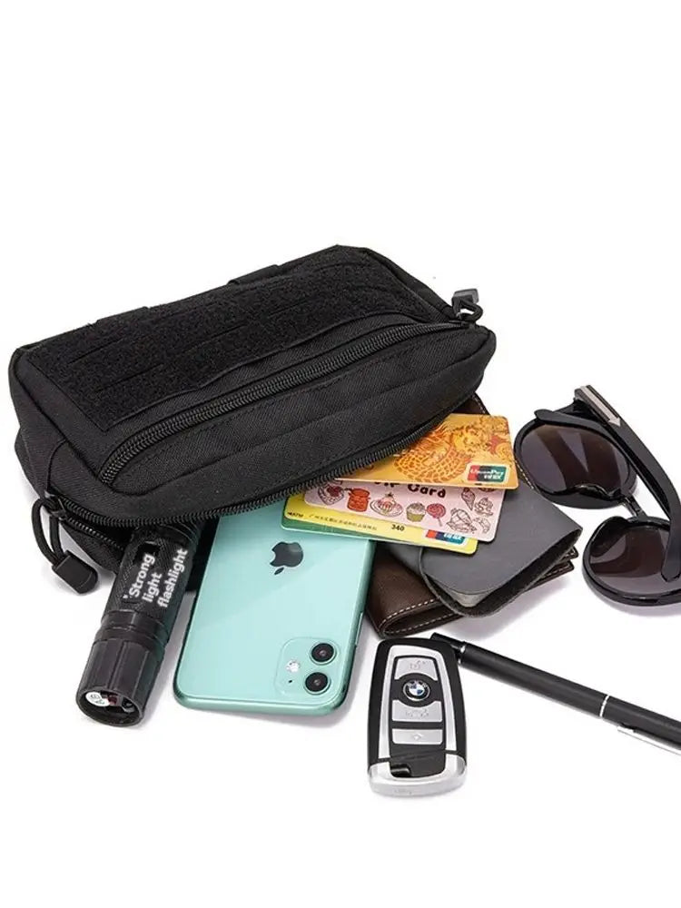 EDC Molle Tactical Pouch Waist Pack Compact Utility Pouches Waist Belt Bag Medical Bags Phone Case Hunting Accessories