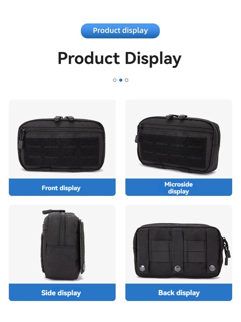 EDC Molle Tactical Pouch Waist Pack Compact Utility Pouches Waist Belt Bag Medical Bags Phone Case Hunting Accessories