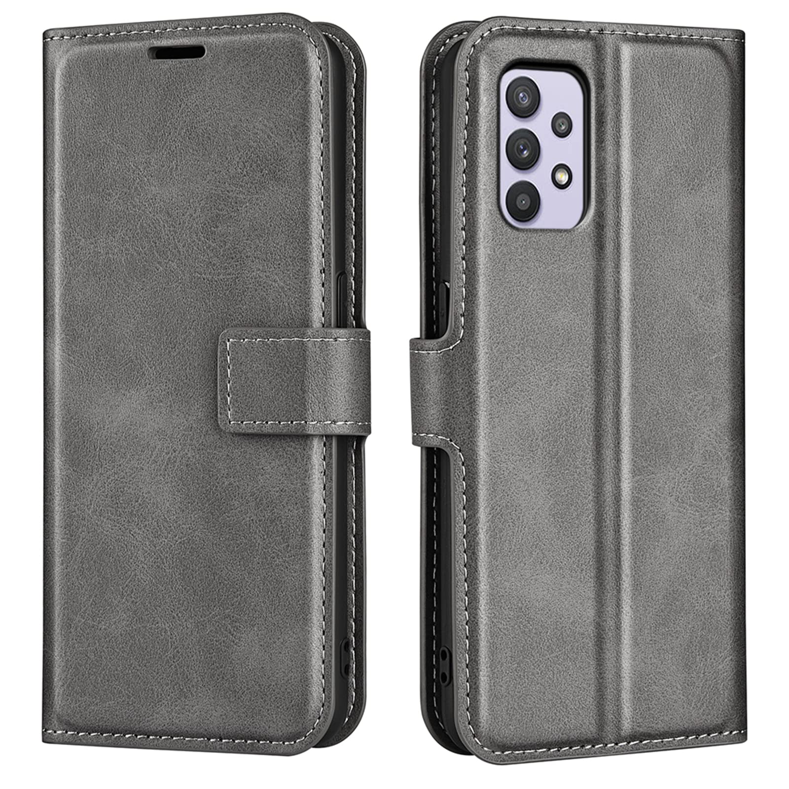 Flip Case for Samsung A53 5G Wallet PU Leather Magnetic Protective Cellphone Case for Samsung Galaxy A53 5G A536U 2022 Folio Book Cover with Stand (Gray)