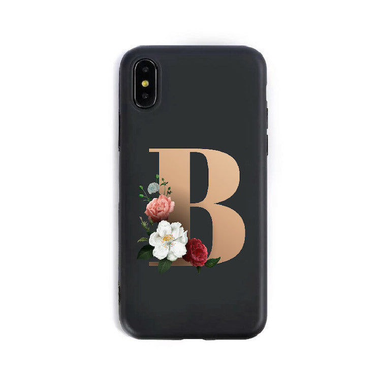 26 Silicone Phone Cases with English Alphabet Design
