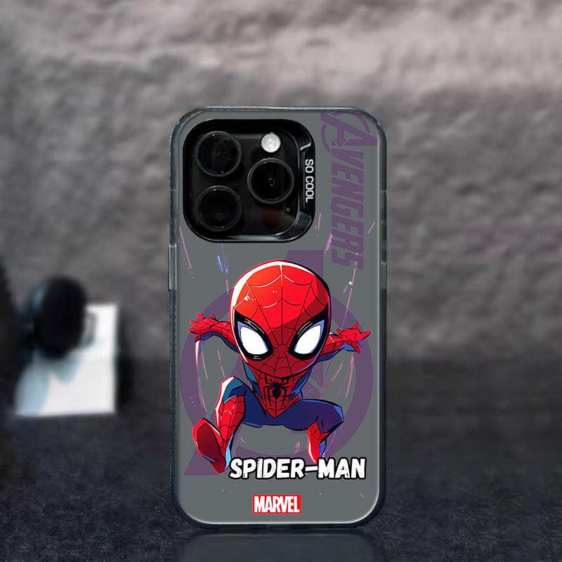 Cartoon iPhone 15 Case - Marvel Spiderman Design